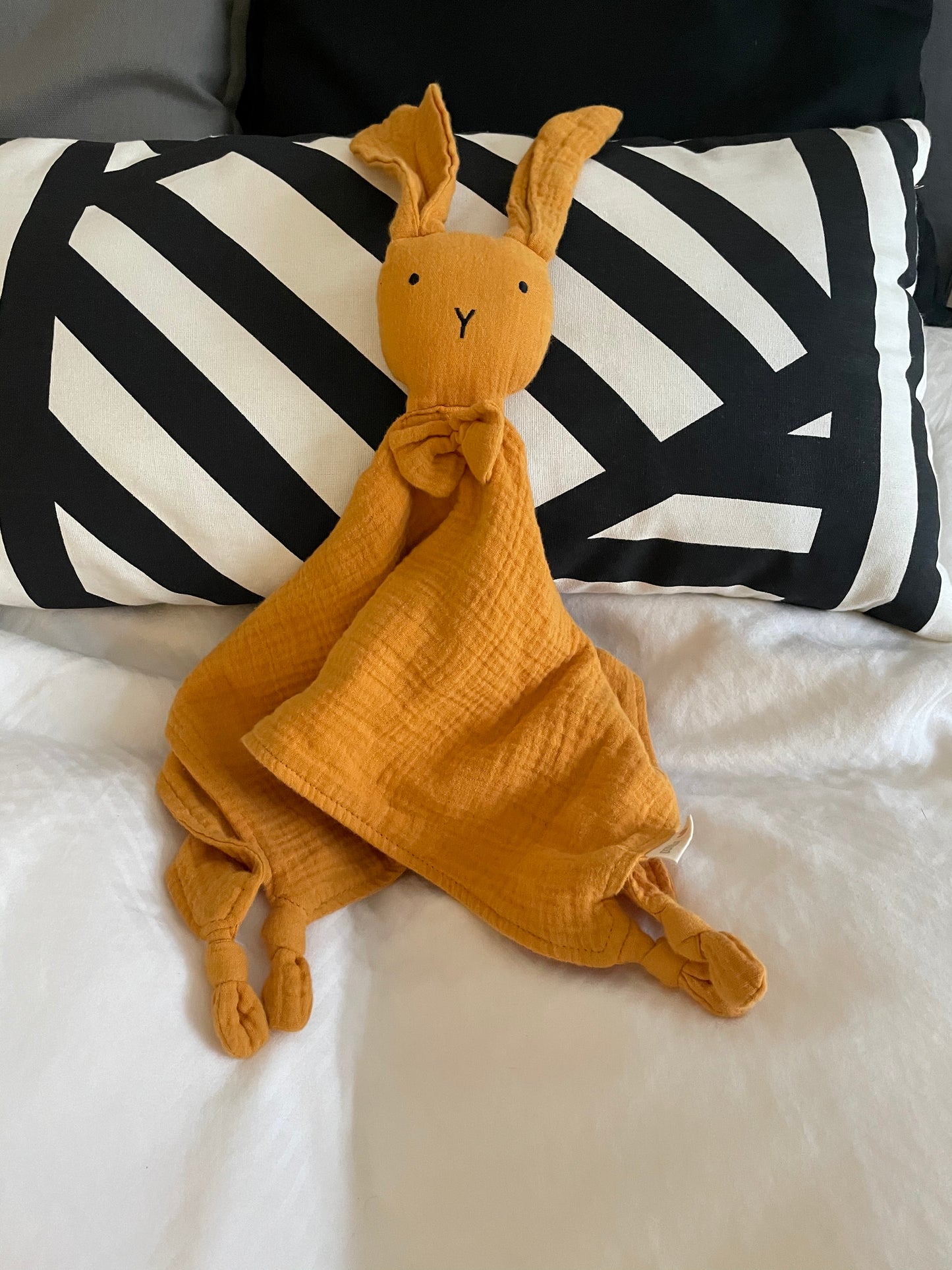 Schnuffeltuch Hase mit Namen / Schmusehase personalisiertes Geburtsgeschenk