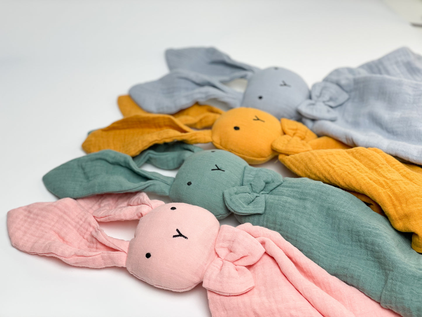 Schnuffeltuch Hase mit Namen / Schmusehase personalisiertes Geburtsgeschenk