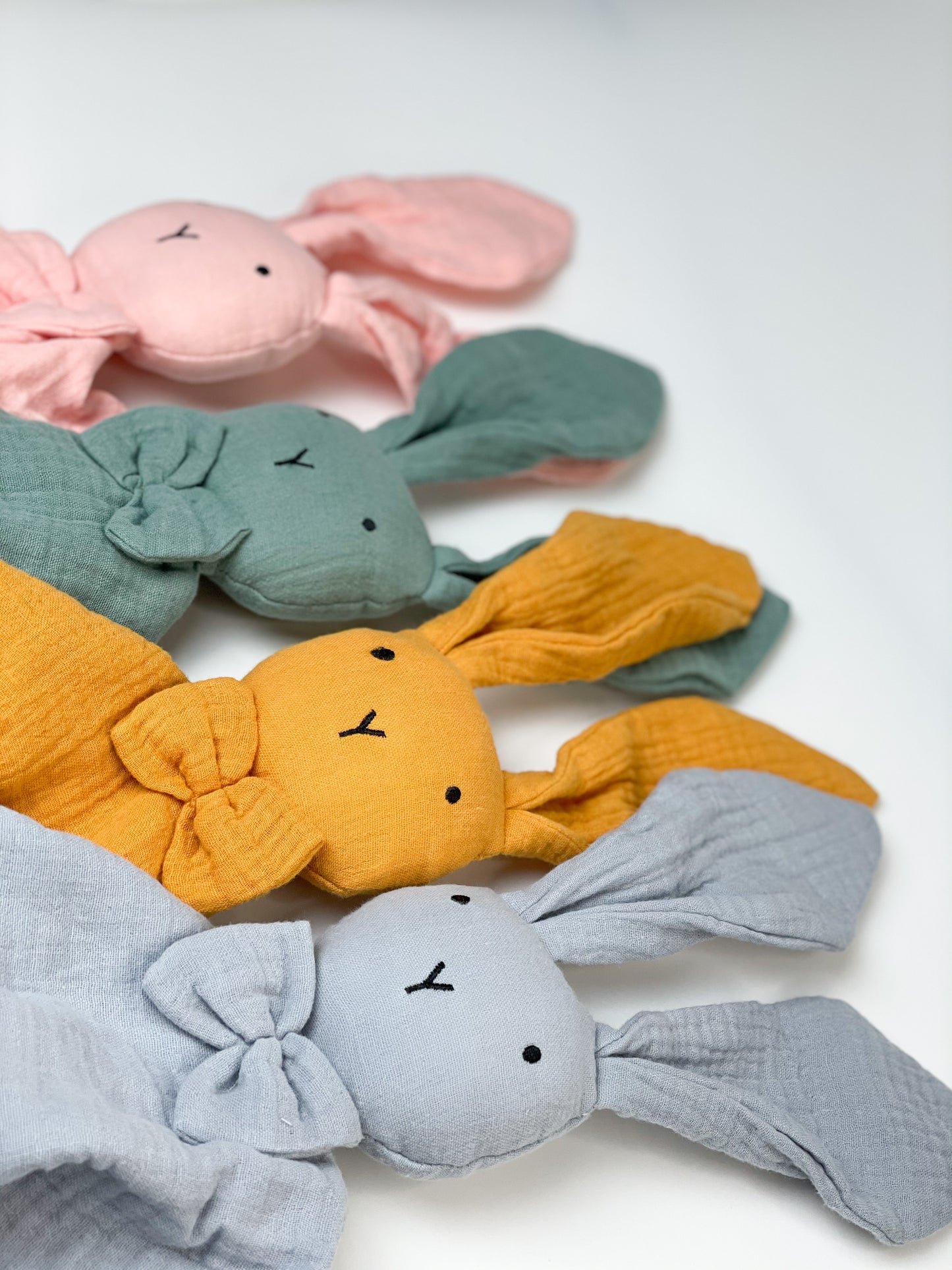 Schnuffeltuch Hase mit Namen / Schmusehase personalisiertes Geburtsgeschenk