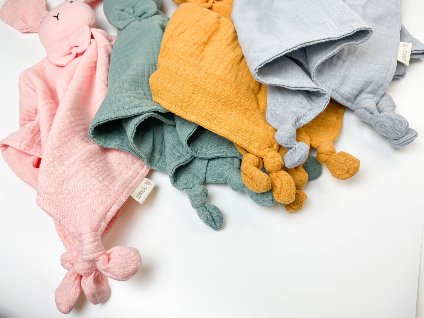 Schnuffeltuch Hase mit Namen / Schmusehase personalisiertes Geburtsgeschenk