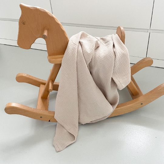 Musselintuch XXL 120x120cm / Musselindecke