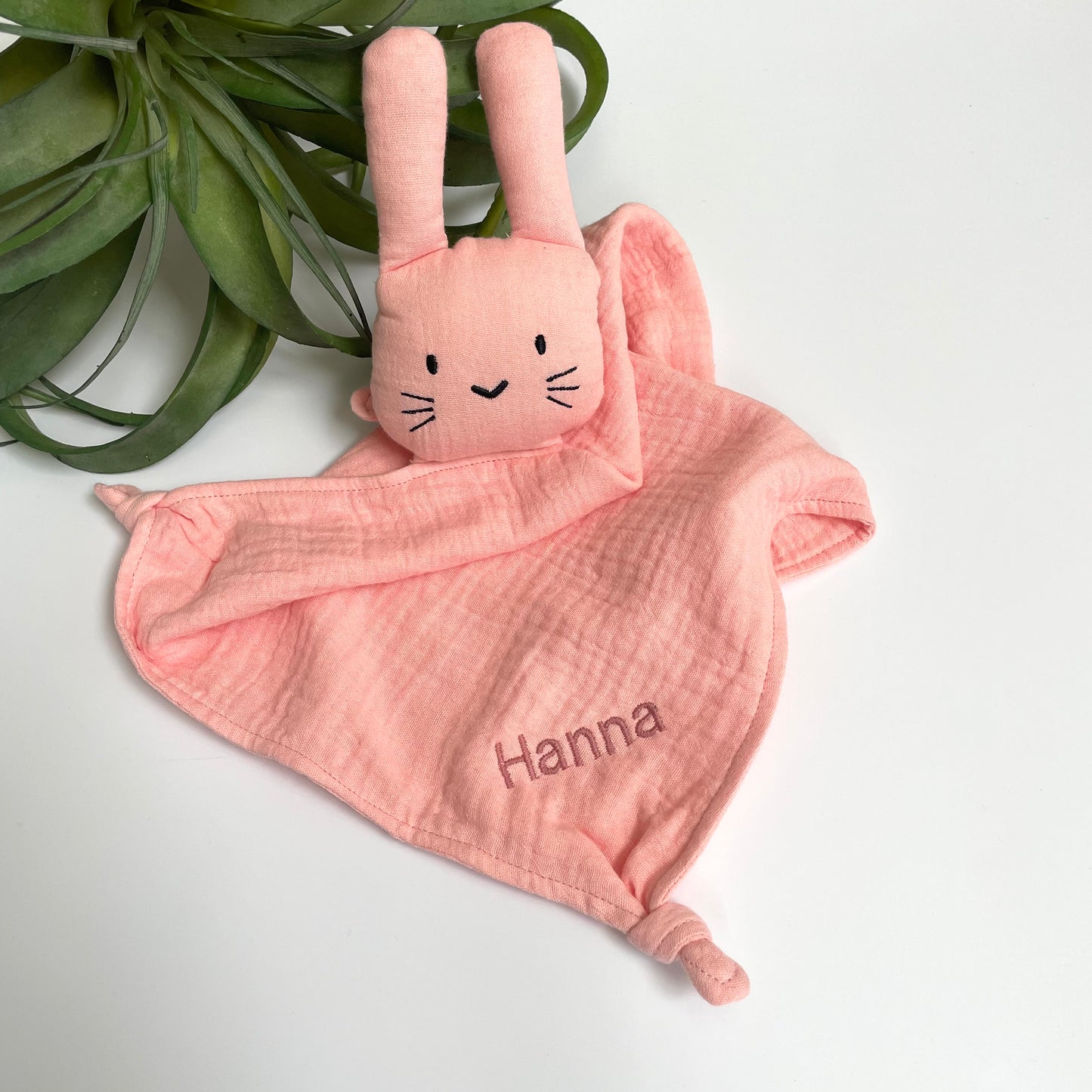 Schnuffelhase mit Namen / Schmusehase personalisiert