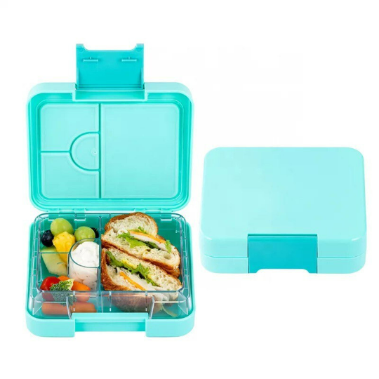 Kinder Brotdose mit Fächern in Rosa Blau Lila Mint– Doralie Bento Box