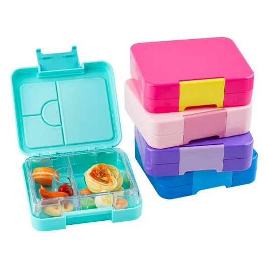 Bento Box Brotdose mit Fächern.Auslaufsicher. Erhältlich in den Farben mint, rosa, lila, blau