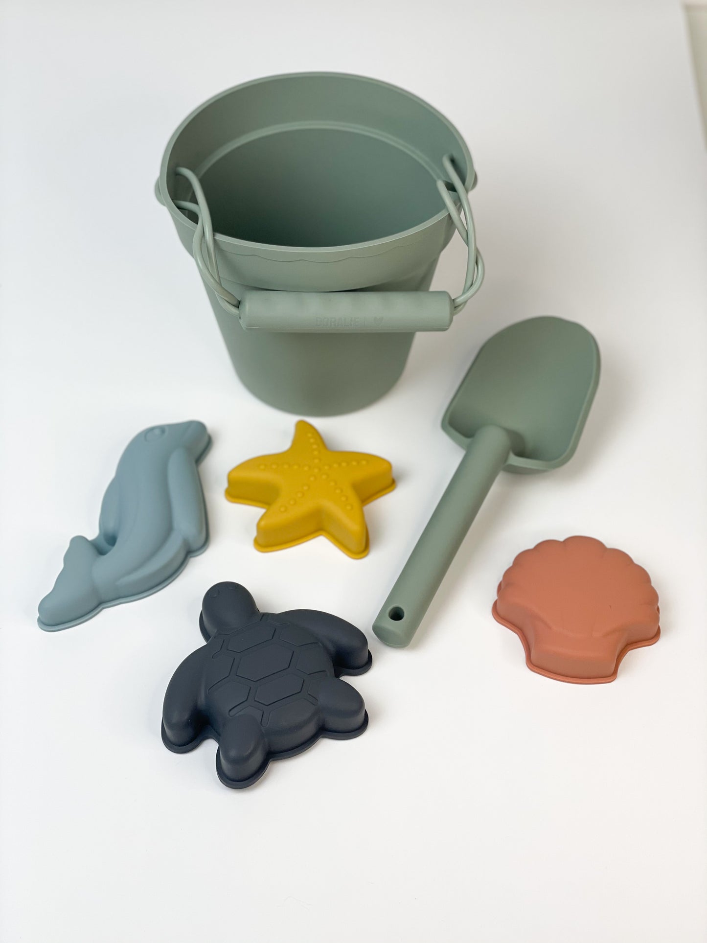Silikon Sandspielzeug Set 6tlg. / Strandspielzeug / Sandförmchen