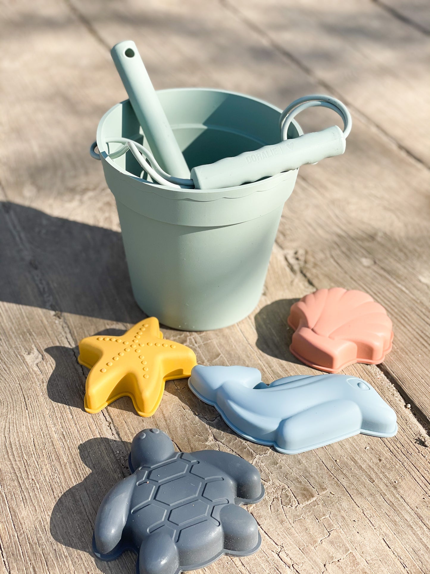 Silikon Sandspielzeug Set 6tlg. / Strandspielzeug / Sandförmchen