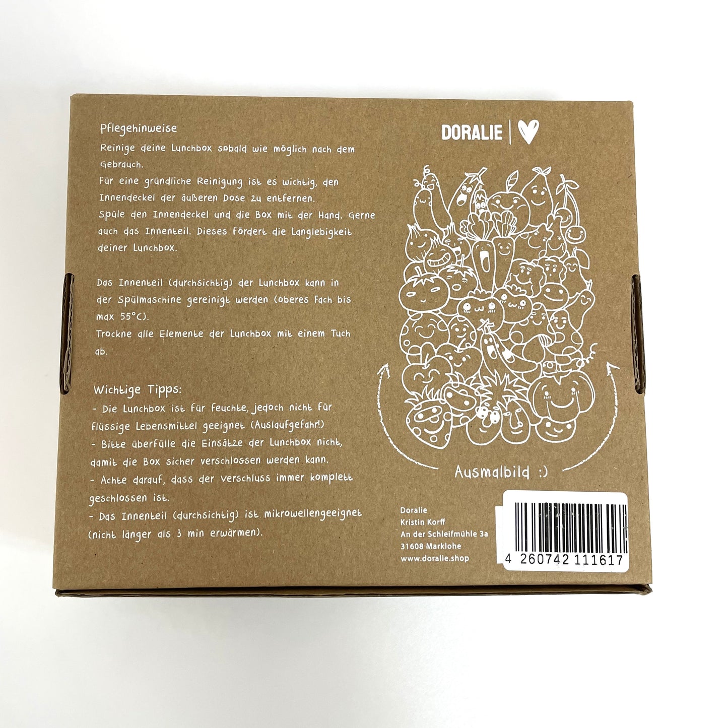 Bento Box Brotdose mit Fächern – Brotbox für Kindergarten & Schule, Lunchbox unterteilt