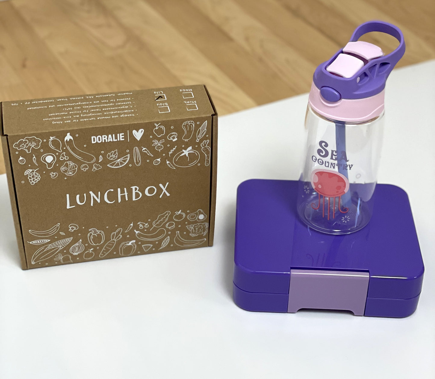 Bento Box Brotdose mit Fächern – Brotbox für Kindergarten & Schule, Lunchbox unterteilt