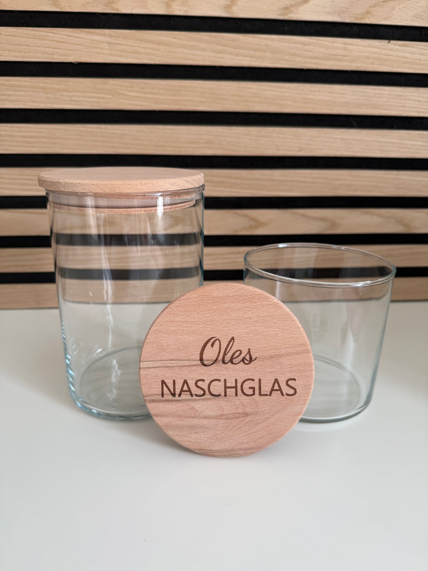 Naschglas | Süßigkeiten Vorratsglas mit persönlicher Gravur  - das perfekte Geschenk