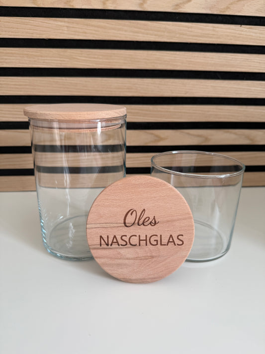 Naschglas | Süßigkeiten Vorratsglas mit persönlicher Gravur  - das perfekte Geschenk
