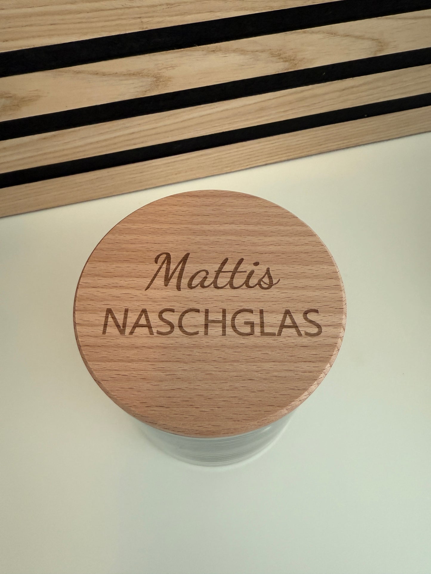 Naschglas | Süßigkeiten Vorratsglas mit persönlicher Gravur  - das perfekte Geschenk
