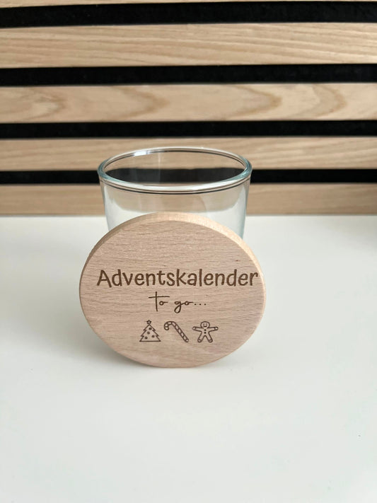 Adventskalender to go im Glas - das perfekte Geschenk