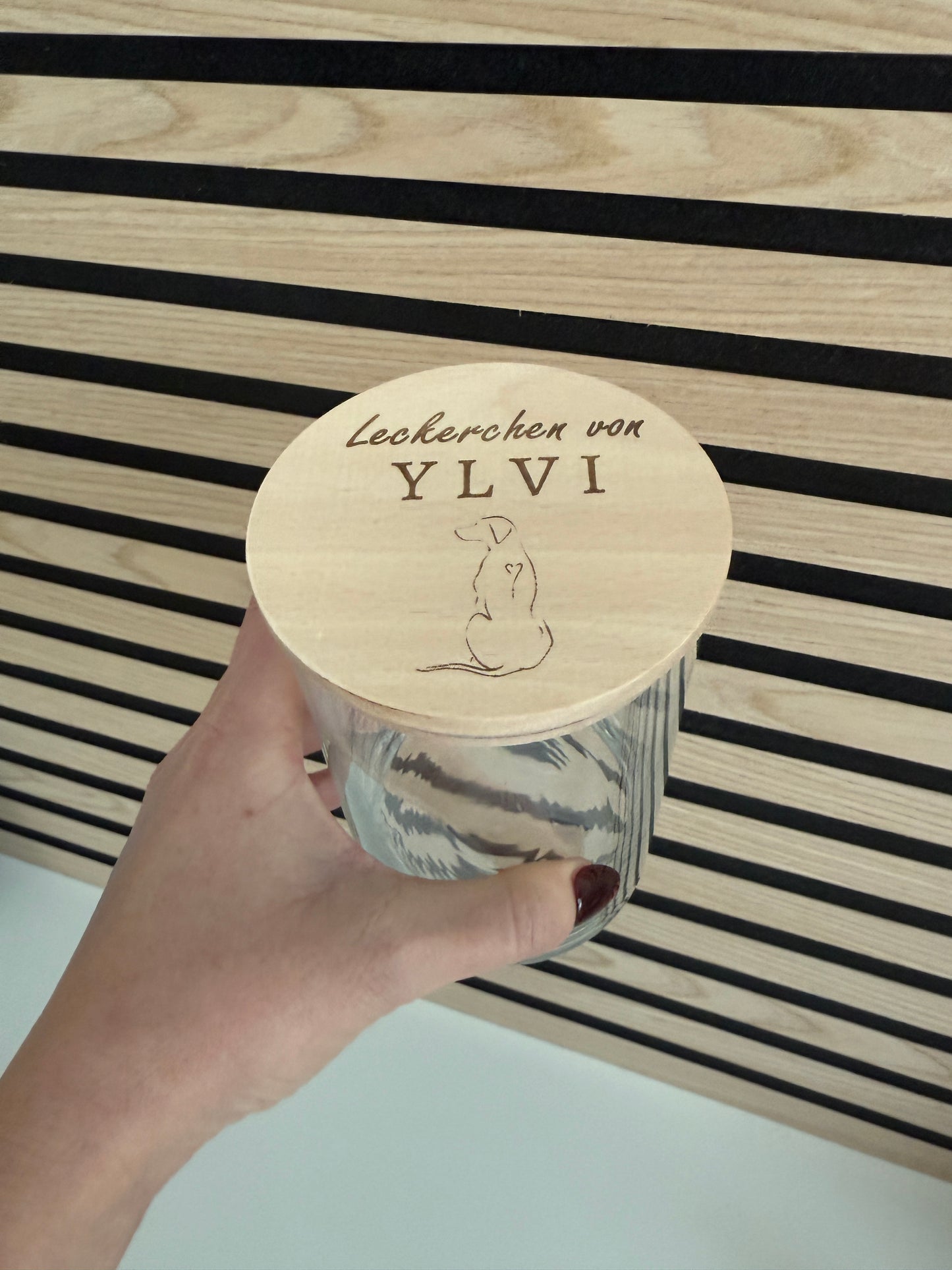 Leckerliglas| Leckerchen Vorratsglas mit persönlicher Gravur - Rhodesian Ridgeback